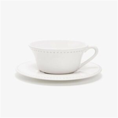 Exquisite White Porcelain Tea Cup Set